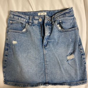 Garage High-waisted Denim Skirt!!